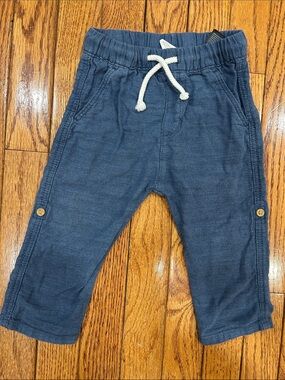 H&M Navy Blue Knit Pull-On Jogger Pants for Kids